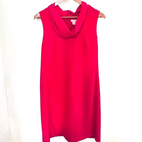 J. Crew poppy Crepe cowlneck shift dress Small - Picture 4 of 12